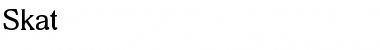 Download Skat Font Download Skat Font
