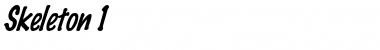 Download Skeleton 1 Font Download Skeleton 1 Font