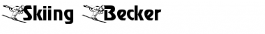 Download Skiing Becker Font Download Skiing Becker Font