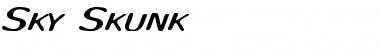 Download Sky Skunk Font Download Sky Skunk Font