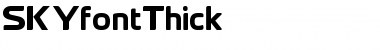 Download SKYfontThick Font Download SKYfontThick Font