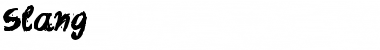 Download Slang Font Download Slang Font