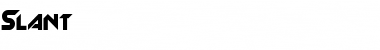 Download Slant Font Download Slant Font
