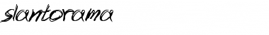 Download slantorama Font Download slantorama Font