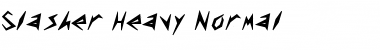 Download Slasher Heavy Font Download Slasher Heavy Font