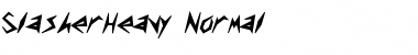 Download SlasherHeavy Font Download SlasherHeavy Font
