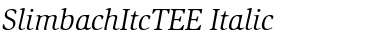 Download SlimbachItcTEE Font Download SlimbachItcTEE Font