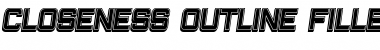 Download Closeness Outline Filled Font Download Closeness Outline Filled Font