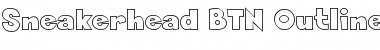 Download Sneakerhead BTN Outline Font Download Sneakerhead BTN Outline Font