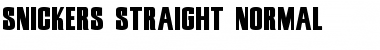 Download Snickers Straight Font Download Snickers Straight Font