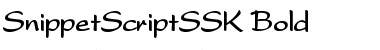 Download SnippetScriptSSK Font Download SnippetScriptSSK Font