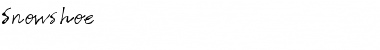 Download Snowshoe Font Download Snowshoe Font