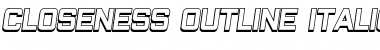 Download Closeness Outline Font Download Closeness Outline Font