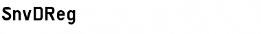 Download SnvDReg Font Download SnvDReg Font