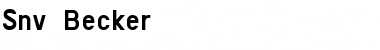 Download Snv Becker Font Download Snv Becker Font