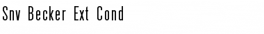 Download Snv Becker Ext Cond Font Download Snv Becker Ext Cond Font