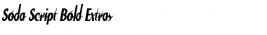 Download Soda Script Bold Extras Font Download Soda Script Bold Extras Font