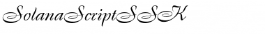 Download SolanaScriptSSK Font Download SolanaScriptSSK Font