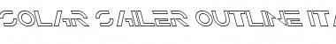 Download Solar Sailer Outline Font Download Solar Sailer Outline Font