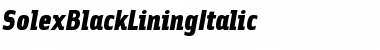 Download SolexBlackLiningItalic Font Download SolexBlackLiningItalic Font