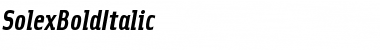 Download SolexBoldItalic Font Download SolexBoldItalic Font