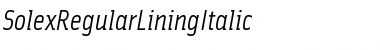 Download SolexRegularLiningItalic Font Download SolexRegularLiningItalic Font