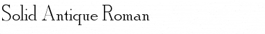 Download Solid Antique Roman Font Download Solid Antique Roman Font