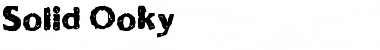 Download Solid Ooky Font Download Solid Ooky Font