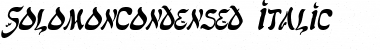 Download SolomonCondensed Font Download SolomonCondensed Font