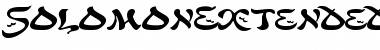 Download SolomonExtended Font Download SolomonExtended Font