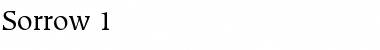 Download Sorrow 1 Font Download Sorrow 1 Font