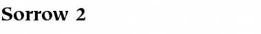 Download Sorrow 2 Font Download Sorrow 2 Font