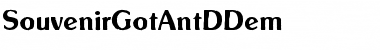 Download SouvenirGotAntDDem Font Download SouvenirGotAntDDem Font
