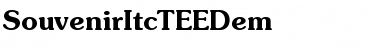 Download SouvenirItcTEEDem Font Download SouvenirItcTEEDem Font