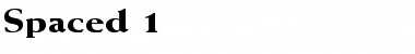 Download Spaced 1 Font Download Spaced 1 Font