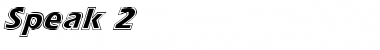 Download Speak 2 Font Download Speak 2 Font