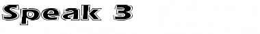 Download Speak 3 Font Download Speak 3 Font