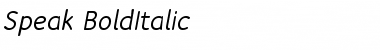 Download Speak-BoldItalic Font Download Speak-BoldItalic Font