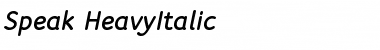 Download Speak-HeavyItalic Font Download Speak-HeavyItalic Font