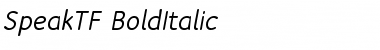 Download SpeakTF-BoldItalic Font Download SpeakTF-BoldItalic Font