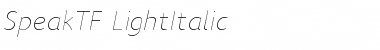 Download SpeakTF-LightItalic Font Download SpeakTF-LightItalic Font