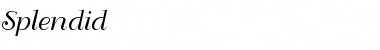 Download Splendid Font Download Splendid Font