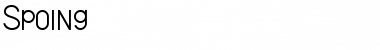Download Spoing Font Download Spoing Font