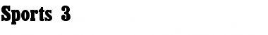 Download Sports 3 Font Download Sports 3 Font