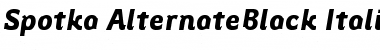 Download Spotka AlternateBlack Italic Font Download Spotka AlternateBlack Italic Font