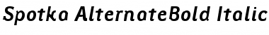 Download Spotka AlternateBold Italic Font Download Spotka AlternateBold Italic Font
