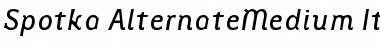 Download Spotka AlternateMedium Italic Font Download Spotka AlternateMedium Italic Font