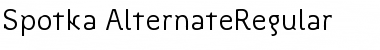 Download Spotka AlternateRegular Font Download Spotka AlternateRegular Font