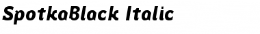 Download SpotkaBlack Italic Font Download SpotkaBlack Italic Font