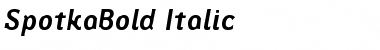 Download SpotkaBold Italic Font Download SpotkaBold Italic Font